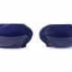 A pair of large blue enamelled porcelain bowl - photo 1