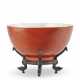 A copper red glazed bowl with underglazed blue Yongzheng mark - фото 1