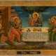 A LARGE ICON SHOWING THE OLD TESTAMENT TRINITY - Foto 1