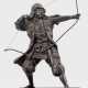 Bronze-Figur eines Samurai in Rüstung - фото 1