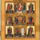 A VERY FINE ICON SHOWING THE DEISIS AND THE SYNAXIS OF THE ARCHANGELS - photo 1
