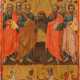 AN ICON SHOWING THE APOSTLES AND SELECTED SAINTS - photo 1