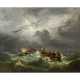 TURNER, William, UMKREIS (W.T.: London 1775-1851), "Fischerboote im Sturm auf wogender See", - Foto 1
