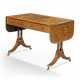 A REGENCY SYCAMORE, BRAZILIAN AND EAST INDIAN ROSEWOOD SOFA TABLE - фото 1
