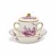 A VINCENNES PORCELAIN TWO-HANDLED CUP, COVER AND STAND (GOBELET A LAIT ET SOUCOUPE, 1ERE GRANDEUR) - фото 1