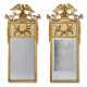 A PAIR OF CREAM PAINTED AND PARCEL-GILT PIER MIRRORS - фото 1