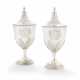 A PAIR OF GEORGE III SILVER GOBLETS AND COVERS - фото 1