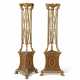 A PAIR OF GEORGE III PARCEL-GILT AND BROWN-PAINTED TORCHERES - фото 1