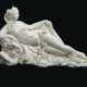 A VINCENNES WHITE PORCELAIN FIGURE OF A NYMPH OR BAIGNEUSE - фото 1