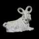 A MEISSEN PORCELAIN LARGE WHITE MODEL OF A BILLY GOAT - фото 1