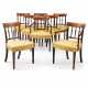 A SET OF EIGHT GEORGE III MAHOGANY DINING CHAIRS - photo 1