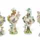 A SET OF FOUR MEISSEN PORCELAIN FIGURAL VASES EMBLEMATIC OF THE SEASONS - фото 1