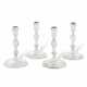 TWO PAIRS OF QUEEN ANNE SILVER CANDLESTICKS - фото 1