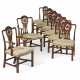 A SET OF EIGHT GEORGE III MAHOGANY DINING CHAIRS - Foto 1