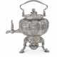 A GEORGE IV SILVER KETTLE ON LAMP STAND - Foto 1