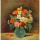 FAURE-LEIPPERT, HERMINE (Dresden 1879-?, seit 1911 mit A.F. verheiratet), "Sommerlicher Blumenstrauß in grüner Vase“, - photo 1