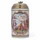 A SILVER-GILT-MOUNTED MEISSEN PORCELAIN CHINOISERIE TANKARD - фото 1