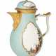 A MEISSEN PORCELAIN CELADON-GROUND COFFEE POT AND COVER - photo 1