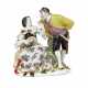 A MEISSEN PORCELAIN COMMEDIA DELL'ARTE GROUP OF COLOMBINE AND PANTALONE - photo 1
