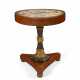 AN ITALIAN CHERRYWOOD, BRONZED, PARCEL-GILT AND SCAGLIOLA INSET CENTER TABLE - Foto 1