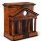 A GERMAN EBONY AND BURL-ELM WATCH STAND IN THE FORM OF A ROMAN TEMPLE - фото 1