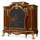 A FRENCH ORMOLU-MOUNTED KINGWOOD, MAHOGANY AND JAPANNED SIDE CABINET - photo 1