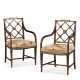 A PAIR OF RUSSIAN BRASS-MOUNTED MAHOGANY ARMCHAIRS - фото 1