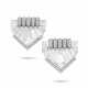 SUZANNE BELPERRON PAIR OF ART DECO ROCK CRYSTAL AND DIAMOND `&#201;VENTAIL` CLIP-BROOCHES - фото 1