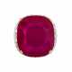 IMPORTANT RUBY AND DIAMOND RING, ATTRIBUTED TO HARRY WINSTON - Foto 1