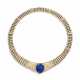 SAPPHIRE AND DIAMOND NECKLACE - photo 1