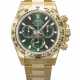 ROLEX. AN ATTRACTIVE AND COVETED 18K GOLD AUTOMATIC CHRONOGRAPH WRISTWATCH WITH BRACELET - фото 1