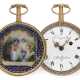 Taschenuhr: hochfeine Gold/Emaille-Spindeluhr mit… - фото 1