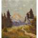 MONOGRAMMIST FB (Maler 20. Jahrhundert), "Kapelle im Gebirge" - Foto 1