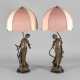 Aristide de Ranieri, Paar figürliche Salonlampen - Foto 1