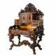 Великолепный резной стол-бюро в стиле барочной неоготики. Франция 19 век. - фото 1