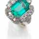 Smaragd Brillant Ring - Foto 1
