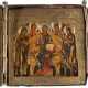 A FINE BRASS-MOUNTED MINIATURE TRAVELLING TRIPTYCH - photo 1