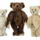 3 Teddy Bären Steiff, 1 x org. Teddy, Nr. 010859,… - фото 1