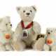 3 weiße Teddybären Steiff, 1990/2000er Jahre, 1 x… - Foto 1