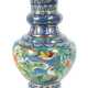 Große Cloisonné-Vase China, Jingfa, 2. Hälfte 20.… - photo 1
