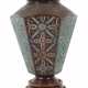 Champlevé-Vase China, Messing/Emaille, sechseckige… - Foto 1