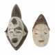 Zwei Masken der Punu Gabun, Holz geschnitzt, die G… - фото 1
