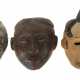 Drei afrikanische Masken 1 Maske wohl Nigeria, hel… - photo 1