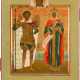 A FINE ICON SHOWING ST. NIKITA AND ST. PARASKEVA - Foto 1