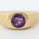 Bandring mit Amethyst Gelbgold 750, schmale Ringsc… - photo 1