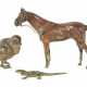 Konvolut von 3 Tieren Wiener Bronze, um 1900, Bron… - фото 1