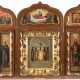 A MONUMENTAL KYOT SHOWING THE DORMITION OF THE MOTHER OF GOD AND SELECTED SAINTS - фото 1