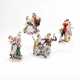 FOUR LARGE PORCELAIN COUPLES FROM THE COMMEDIA DELL'ARTE - Foto 1