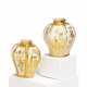 TWO PORCELAIN TEA CADDIES WITH GOLDEN CHINOISERIES - Foto 1