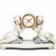 LARGE PORCELAIN PENDULUM CLOCK WITH AMORETTI - Foto 1